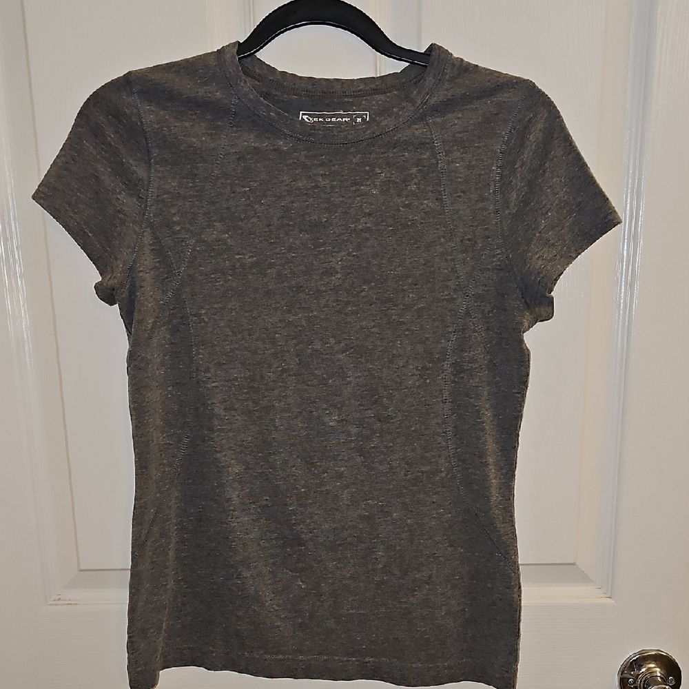 tek gear Women's Short Sleeve Crew Tee - Heather Charcoal